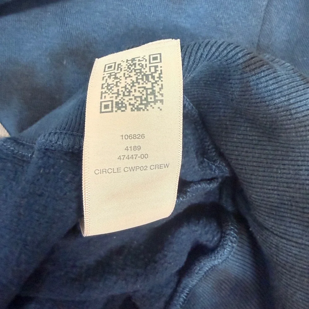 True Religion Crewneck‎ Sweatshirt Mens Medium Blue Tie Dye Logo Graphic